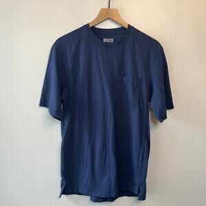 Duluth Trading Men's Cotton Blend Longtail T Navy Blue Size Small